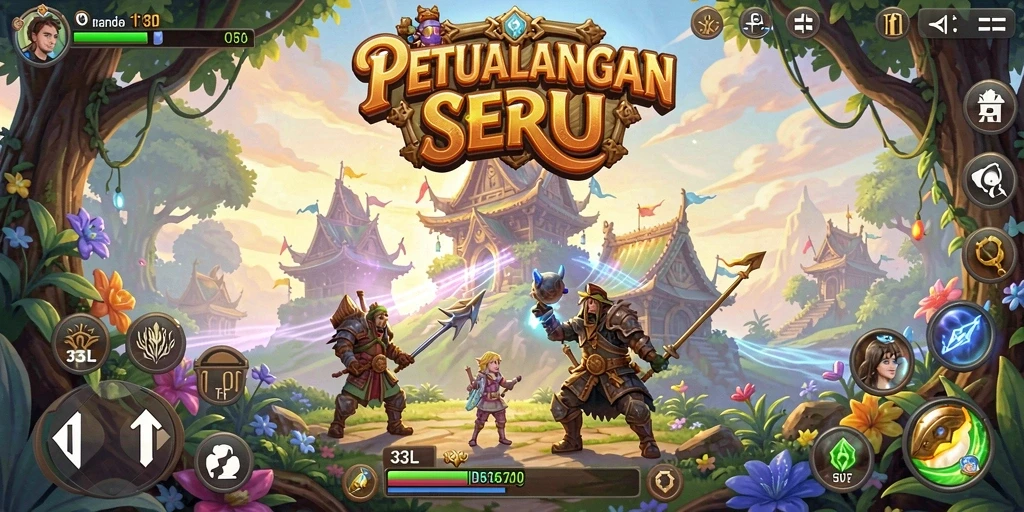 Screenshot gameplay 33L menampilkan aksi seru di dunia petualangan.