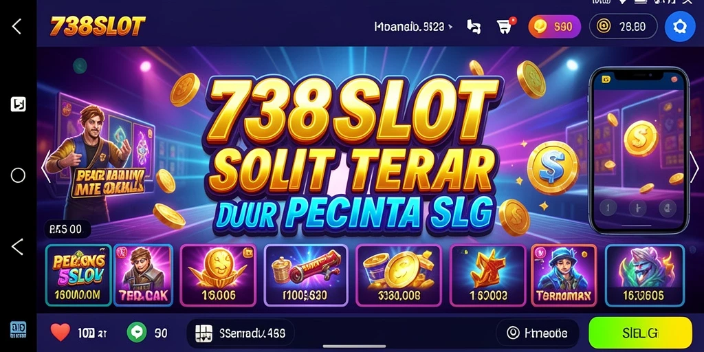 Screenshot gameplay <strong>738SLOT</strong> dengan tema slot yang mengasyikkan.