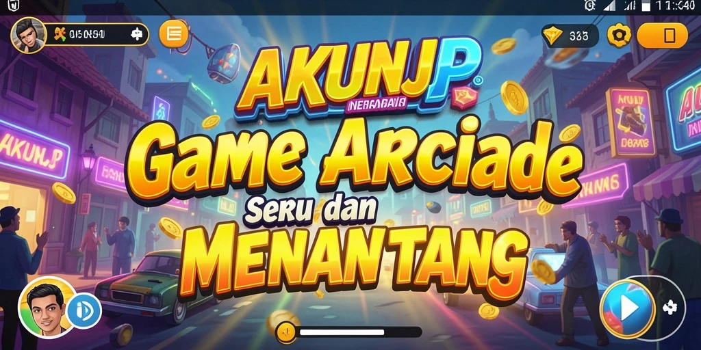 Screenshot gameplay AKUNJP menampilkan aksi seru dalam game Arcade.