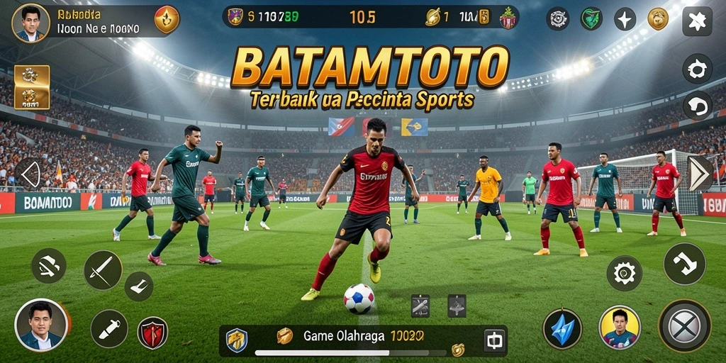 Screenshot gameplay BATAMTOTO yang menampilkan aksi seru olahraga.