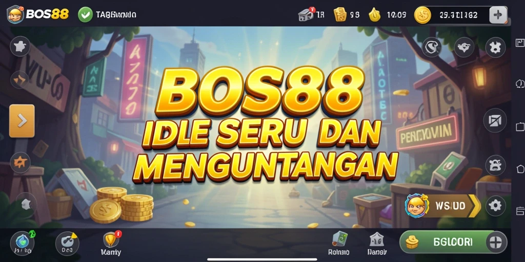 Screenshot utama BOS88 menampilkan aksi gameplay Idle yang menarik dan penuh strategi.
