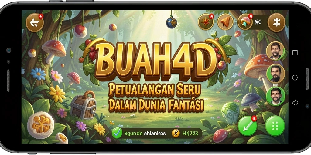 Gameplay seru dalam BUAH4D dengan pertempuran RPG yang mendebarkan.