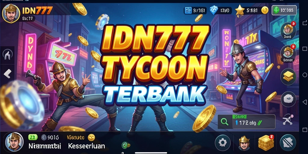 Gameplay IDN777 menampilkan elemen manajemen bisnis yang seru dan realistis.