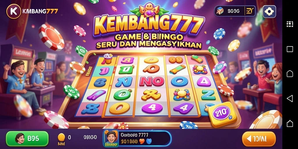 Screenshot gameplay KEMBANG777 menampilkan suasana Bingo yang seru.