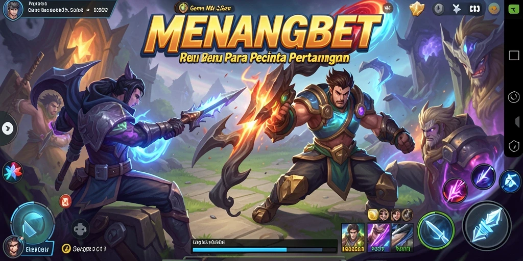 Tampilan gameplay seru dari MENANGBET, pertempuran strategis MOBA yang memukau.
