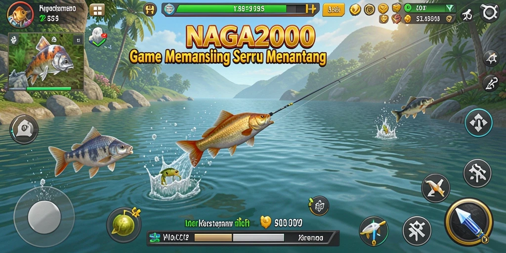 Tangkapan ikan yang mengesankan dalam gameplay NAGA2000.