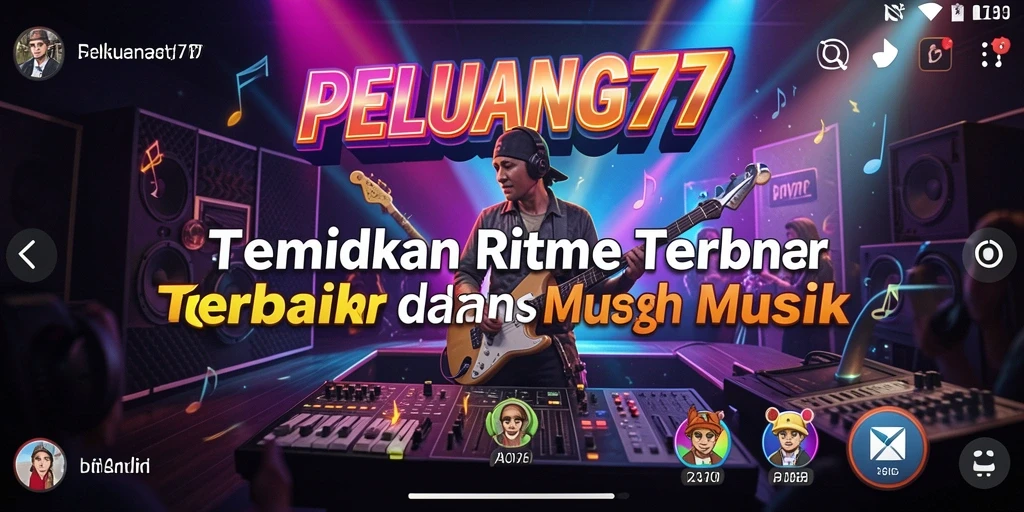 Tampilan dinamis gameplay PELUANG77 yang menarik dan penuh warna.