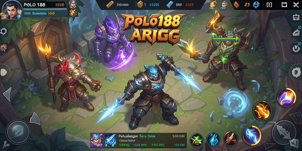 Tampilan gameplay seru dengan aksi dan strategi dalam POLO188.
