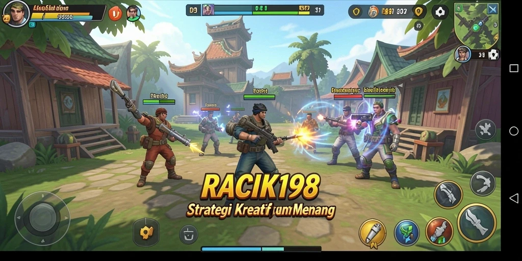 Tampilan gameplay menarik dan strategi dalam RACIK198.