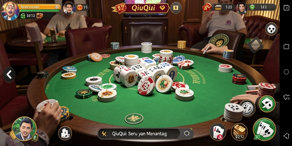 Screenshot dari gameplay seru QiuQiu di SP212.
