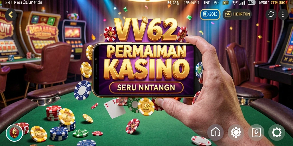 Tangkapan layar menunjukkan gameplay yang menarik di VV62, dengan desain kasino yang menawan.