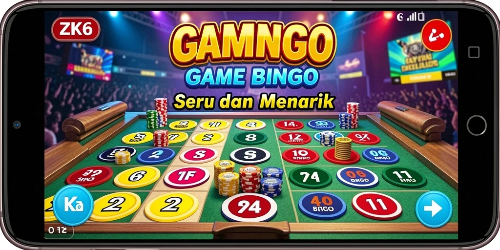 Tampilan gameplay seru di ZK6 dengan papan Bingo yang menarik.